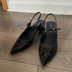 Marc Fisher faux patent leather heels